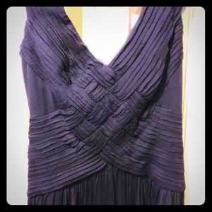 Navy Blue Tadashi Chiffon Dress
